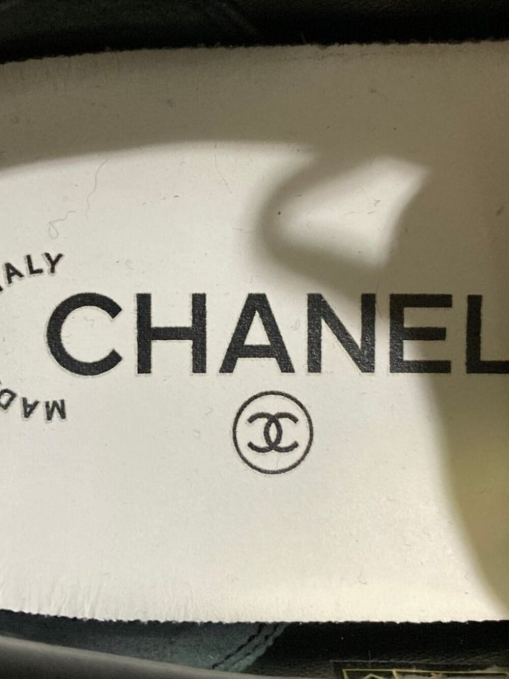 Chanel Logo Leather Sneakers White - Picture 10 of 15
